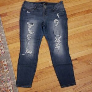 Torrid Distressed Skinny Jeans